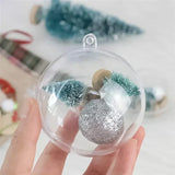 イベント・クリスマス装飾｜透明プラスチックボールオーナメントセット