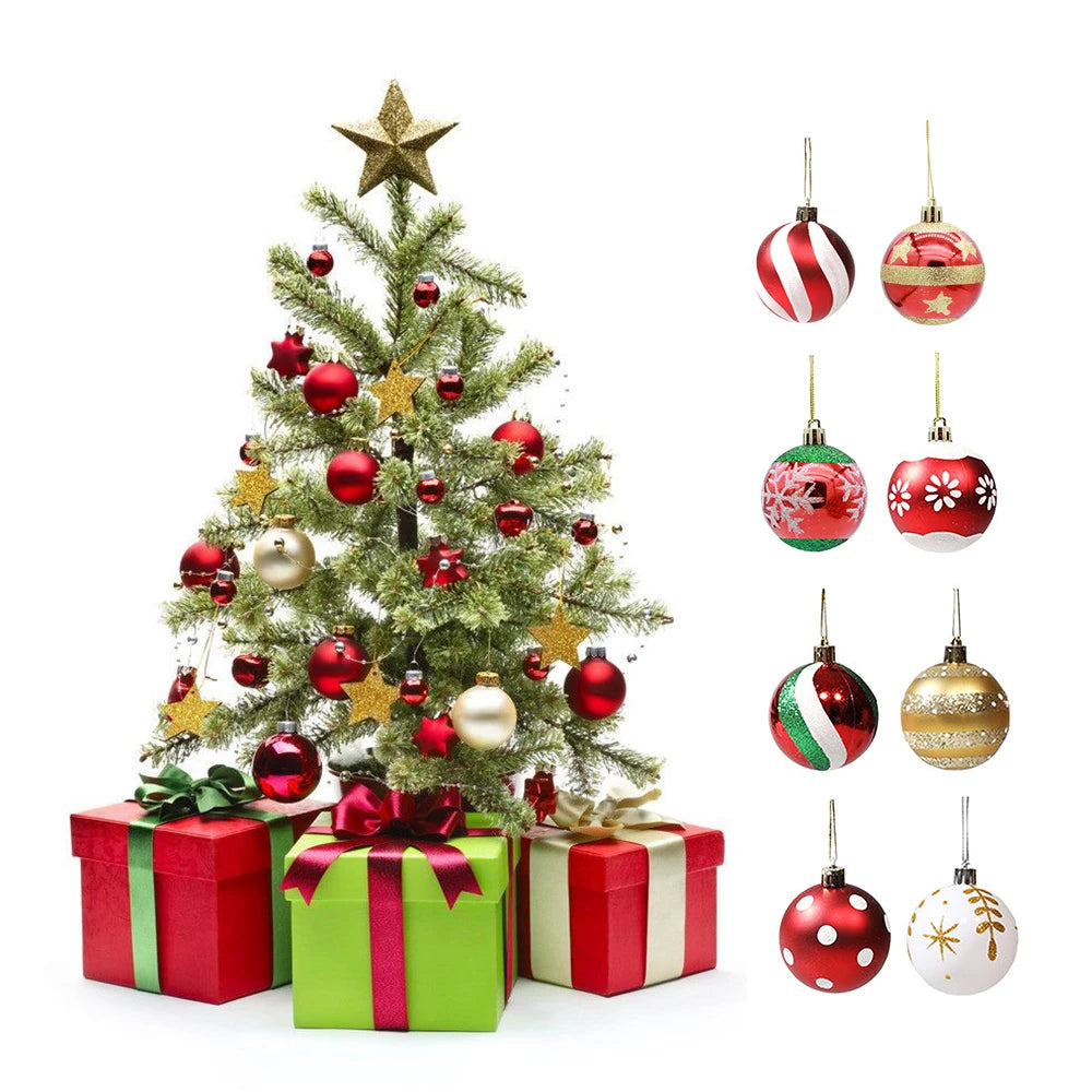 イベント・クリスマス装飾｜ボールオーナメント ゴールドレッド