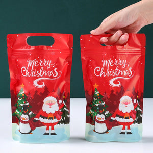 イベント・クリスマス装飾｜ジッパー付きスタンドアップクリスマスバッグ