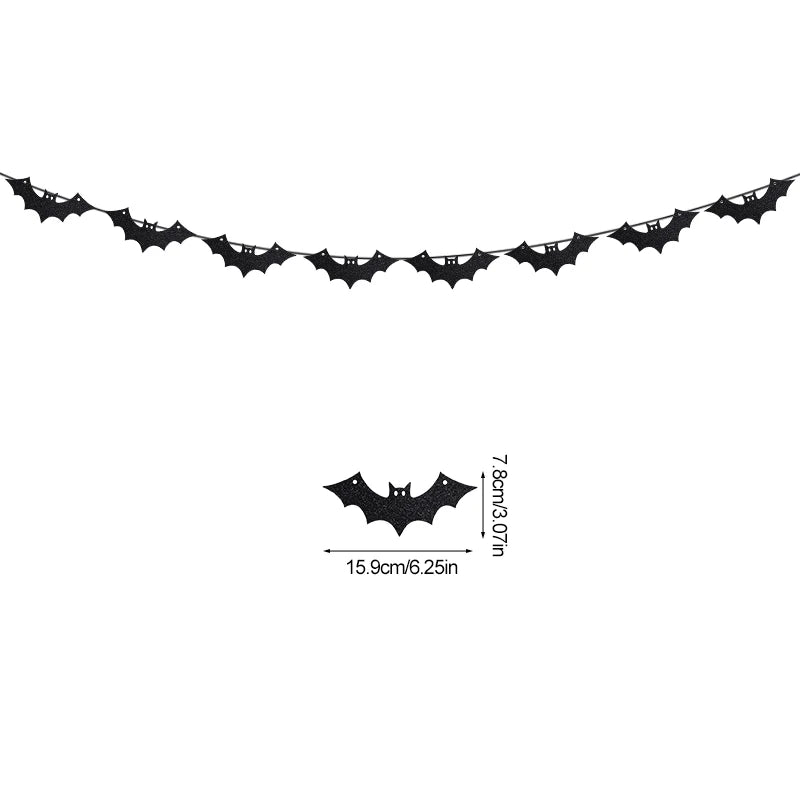 イベント・ハロウィン装飾｜ハロウィンペーパーバナー デコレーション(3M)