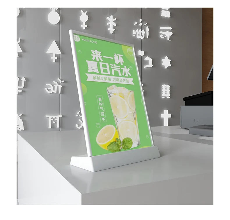 A4 USB LEDメニュースタンドライト