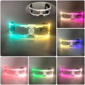 イベント・ハロウィングッズ｜パーティー用 LEDライトで光る！メガネ