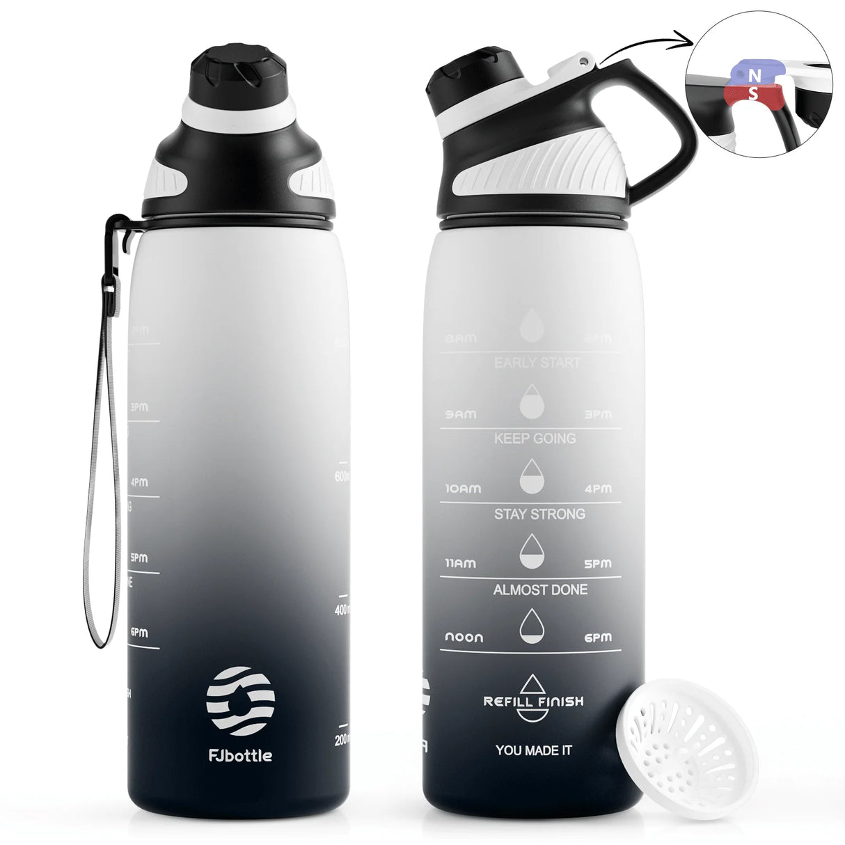 |イベント・ノベルティ用品 | マグネット蓋付きスポーツウォーターボトル |1000ml