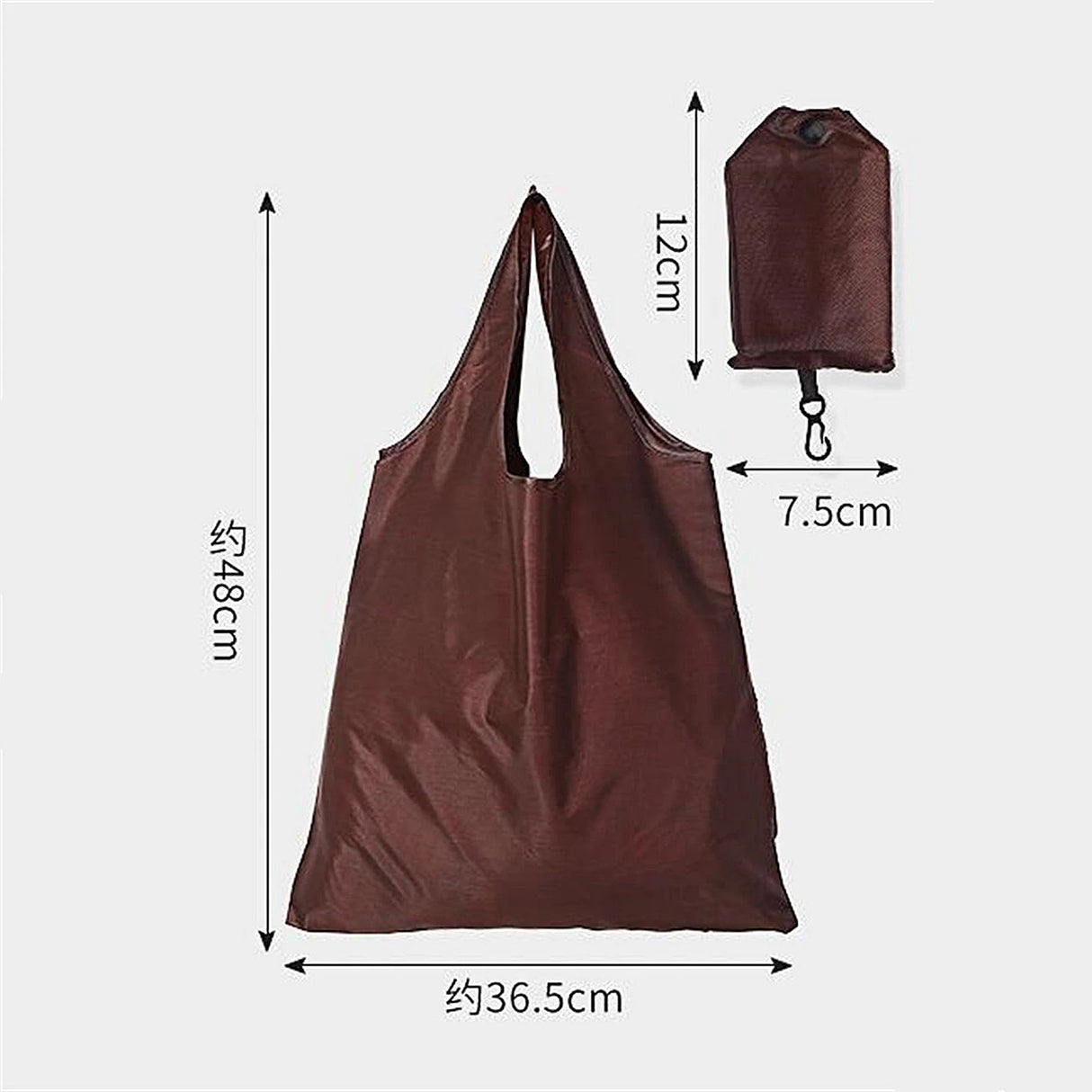 |ノベルティ用品 |軽量コンパクト収納 エコバッグ |36x48cm