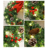 イベント・クリスマス装飾｜クリスマスリース 吊り下げオーナメント 松ぼっくり付き