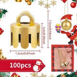 イベント・クリスマス装飾｜DIYプラスチックキャップ100個セット