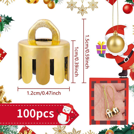 イベント・クリスマス装飾｜DIYプラスチックキャップ100個セット