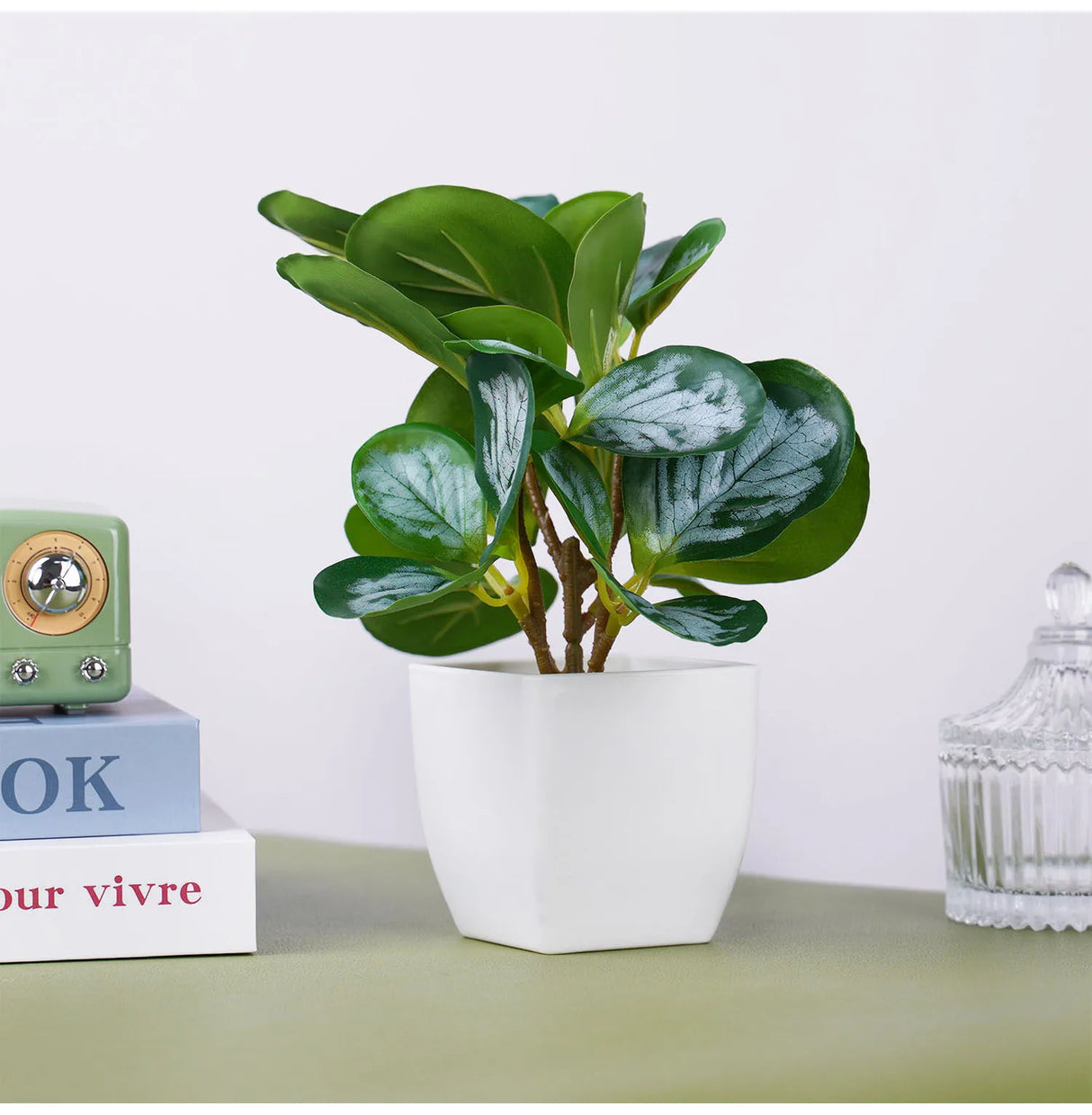 フェイクグリーン 盆栽 鉢植え装飾｜人工観葉植物 ミニテーブルプランター インテリア オフィス ホテル用