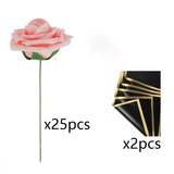 バラ造花 25個セット ウェディング装飾用
