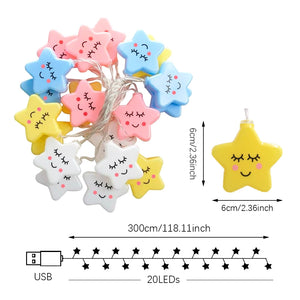 イベント・クリスマス装飾｜LEDストリングライト 20個 防水 USB電源