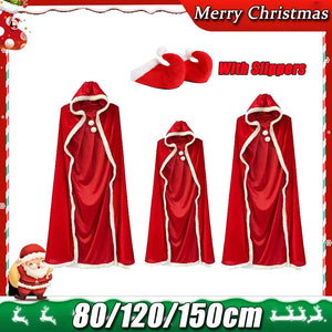 イベント・クリスマスグッズ｜クリスマスサンタ風ポンチョ(丈80c/120c/150c)