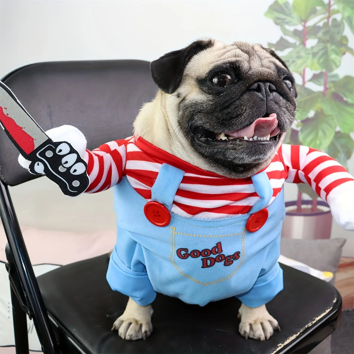 イベント・ハロウィングッズ｜犬コスチューム 血まみれ人形
