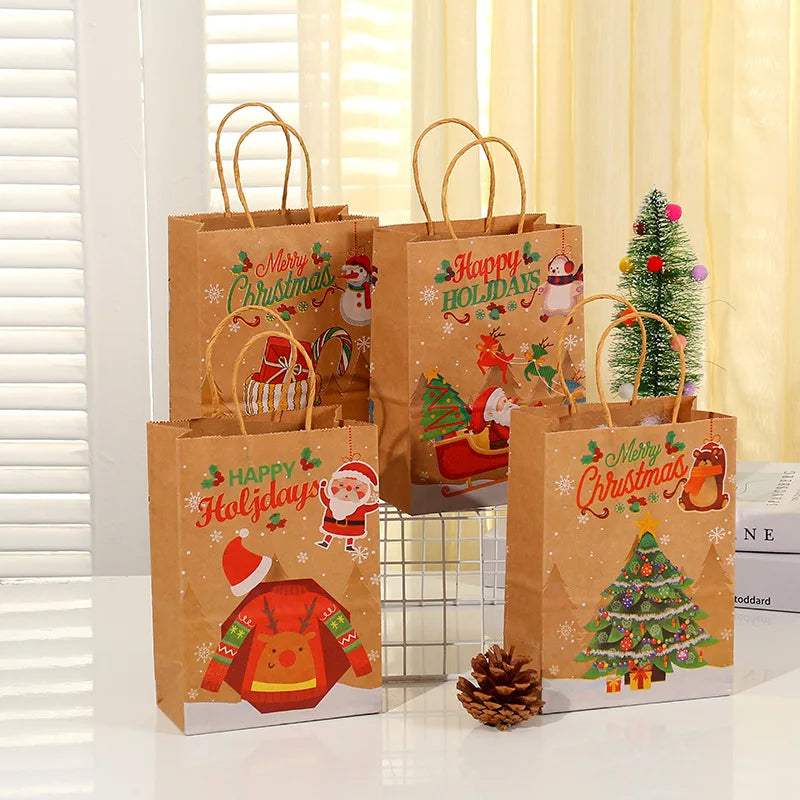 イベント・クリスマス装飾｜手さげ型・ボックス型 ギフト用バックセット(4pcs/5pcs)