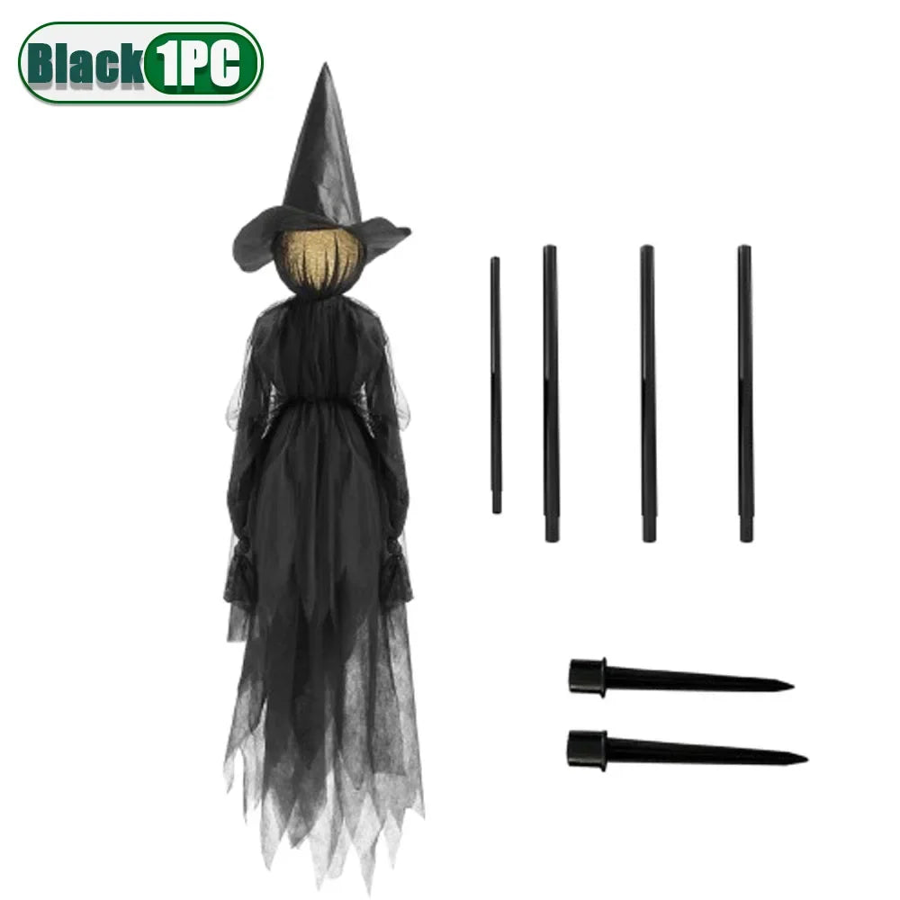 イベント・ハロウィングッズ｜魔女ライトアップデコレーション3体セット
