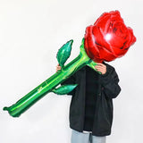 ロマンチックなバラとLOVEホイルバルーンセット