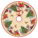 イベント・クリスマス装飾｜クリスマスツリースカートマット サンタ柄