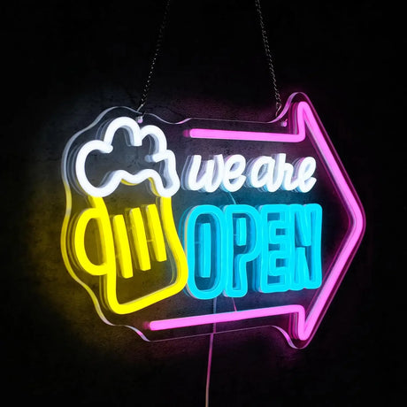 We Are Open／Cofee24　LEDネオンサイン