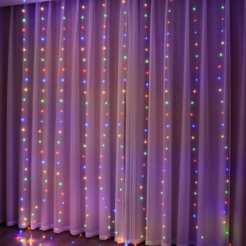 イベント・クリスマス装飾｜LEDカーテンライト USB接続(幅3M/6M)