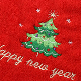イベント・クリスマスグッズ｜クリスマス刺しゅう入りフェイスタオル(34×74cm)