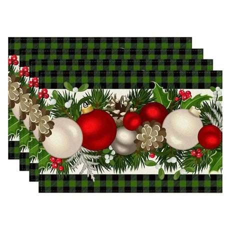 イベント・クリスマス装飾｜テーマ プレースマット 4枚セット