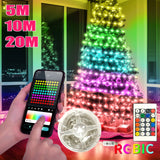 【イベント・クリスマス装飾】LEDクリスマスライト Bluetooth対応(5M/10M/20M)