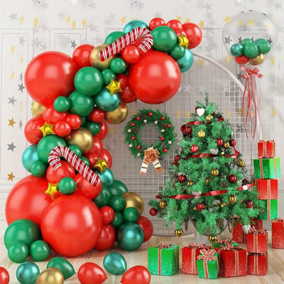 イベント・クリスマス装飾｜バルーンガーランドセット86個｜誉PRINTING