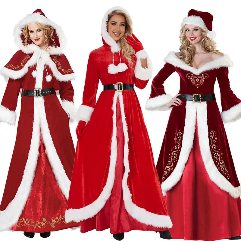 イベント・クリスマスグッズ｜サンタクロース風ドレス コスチューム(M～6XL)