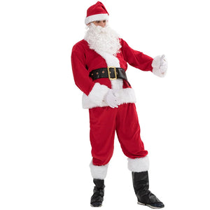 イベント・クリスマスグッズ｜大人用サンタクロースコスチューム7点セット(L～XXL)