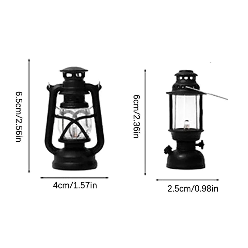 イベント・ハロウィングッズ｜LEDレトロ型ミニランタン( 6cm～6.5cm）
