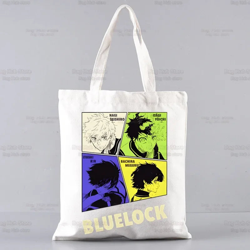 |ノベルティ用品 | ブルーロック柄プリント トートバッグ | 34×38c