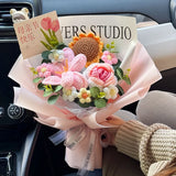 手作りかぎ針編みの花束 母の日ギフト