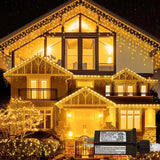 イベント・クリスマス装飾｜LEDつらら型  屋外用カーテンライト(幅4M～32M）