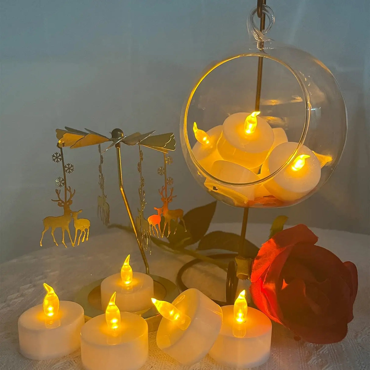 フレームレスLEDティーライトキャンドルセット