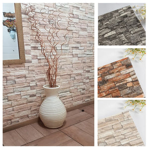 【DIY用】レンガ風ステッカー 70x77cm(5pcs/10pcs）