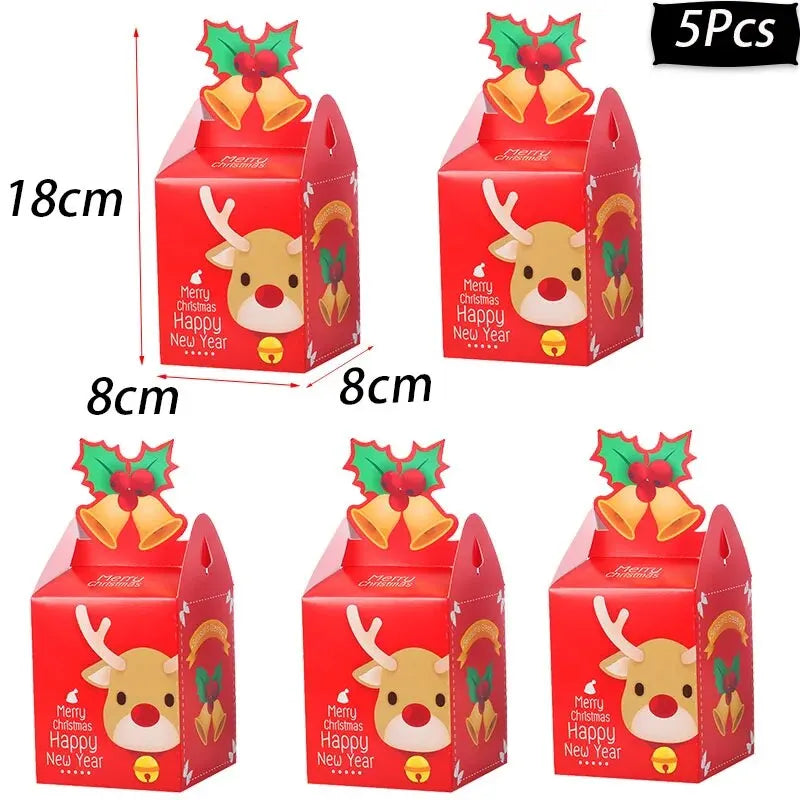 イベント・クリスマス装飾｜手さげ型・ボックス型 ギフト用バックセット(4pcs/5pcs)