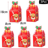 イベント・クリスマス装飾｜手さげ型・ボックス型 ギフト用バックセット(4pcs/5pcs)