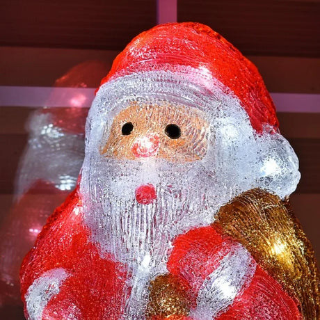 【イベント・クリスマス装飾】屋内用サンタクロースライト(H35c)