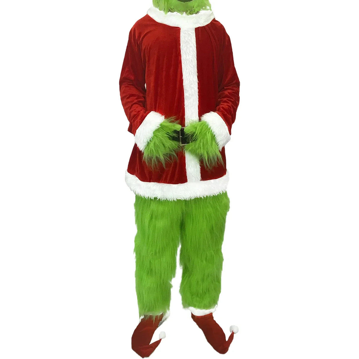 イベント・クリスマスグッズ｜アニメグリンチ風サンタコスプレセット(S-M/L-XL/2XL-3XL/4XL-5XL)