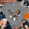 イベント・ハロウィングッズ｜レディース パンプキンハート柄 Tシャツ(XS～4XL)