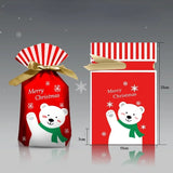 イベント・クリスマス装飾｜ビニール製 クリスマス柄ギフト用バッグ(5個入)