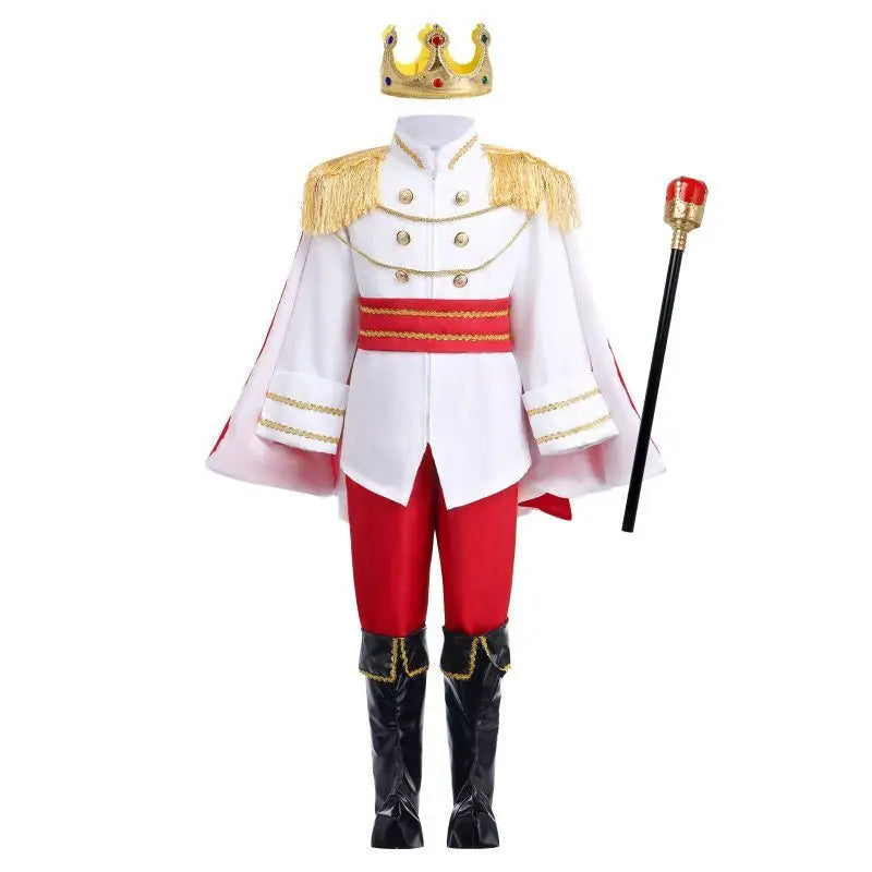 イベント・クリスマスグッズ｜キッズ用プリンスコスチューム７点セット(110～150c)