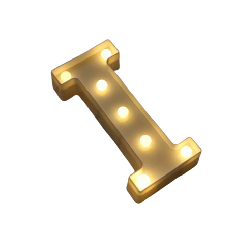 【LED装飾】LEDライト・デコレーションライト（ハート/アルファベット/数字）