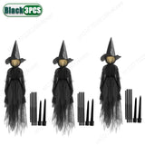 イベント・ハロウィングッズ｜魔女ライトアップデコレーション3体セット