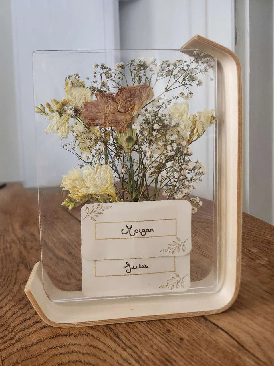 結婚式・インテリア装飾｜アクリル木製フォトフレーム 植物標本用