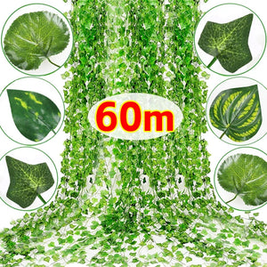 2M・人工グリーンつる植物・壁掛け・フェイク植物