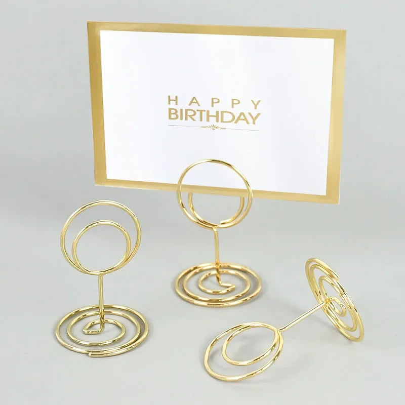 イベント・結婚式装飾｜テーブルナンバーホルダー 20個セット ゴールド