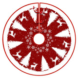 イベント・クリスマス装飾｜クリスマスツリースカートマット サンタ柄