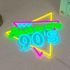 90年代風LEDネオンサイン（ネオン看板） 調光可能