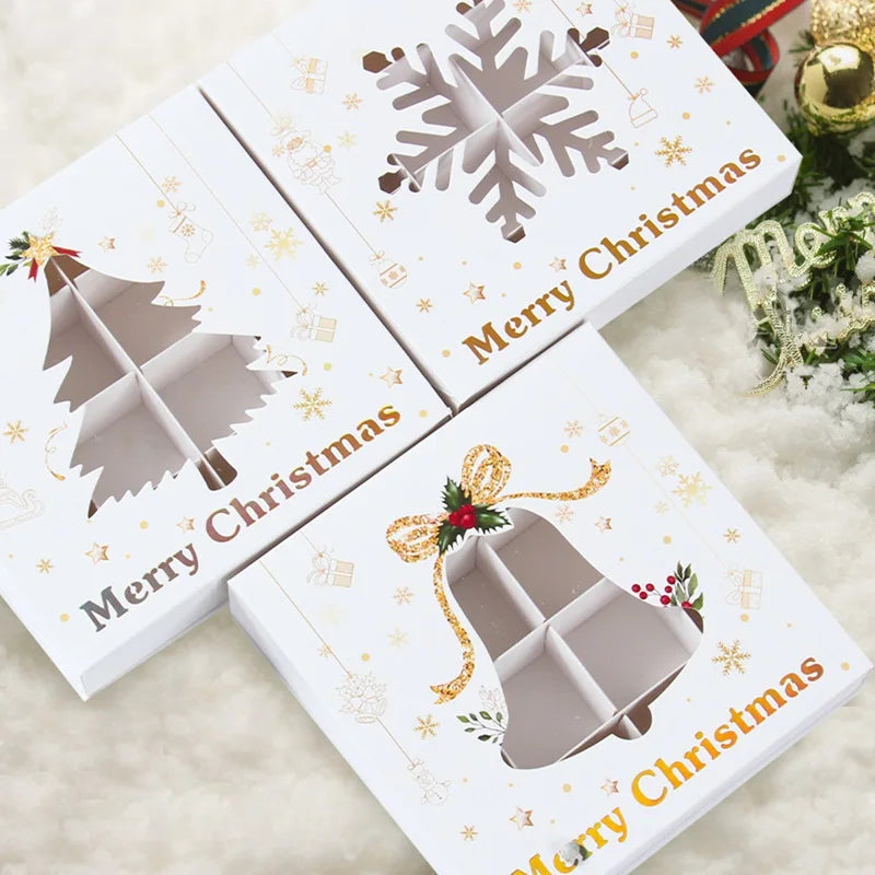 イベント・クリスマス装飾｜紙製クリスマス柄ギフトボックス
