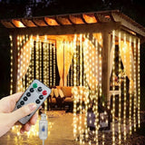 イベント・クリスマス装飾｜LEDカーテンライト USB接続(幅3M/4M/6M)